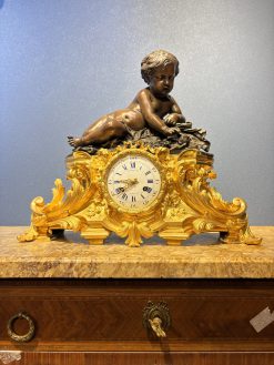 Đồng hồ tượng "Thiên thần mạ vàng" Raingo Frères 1860